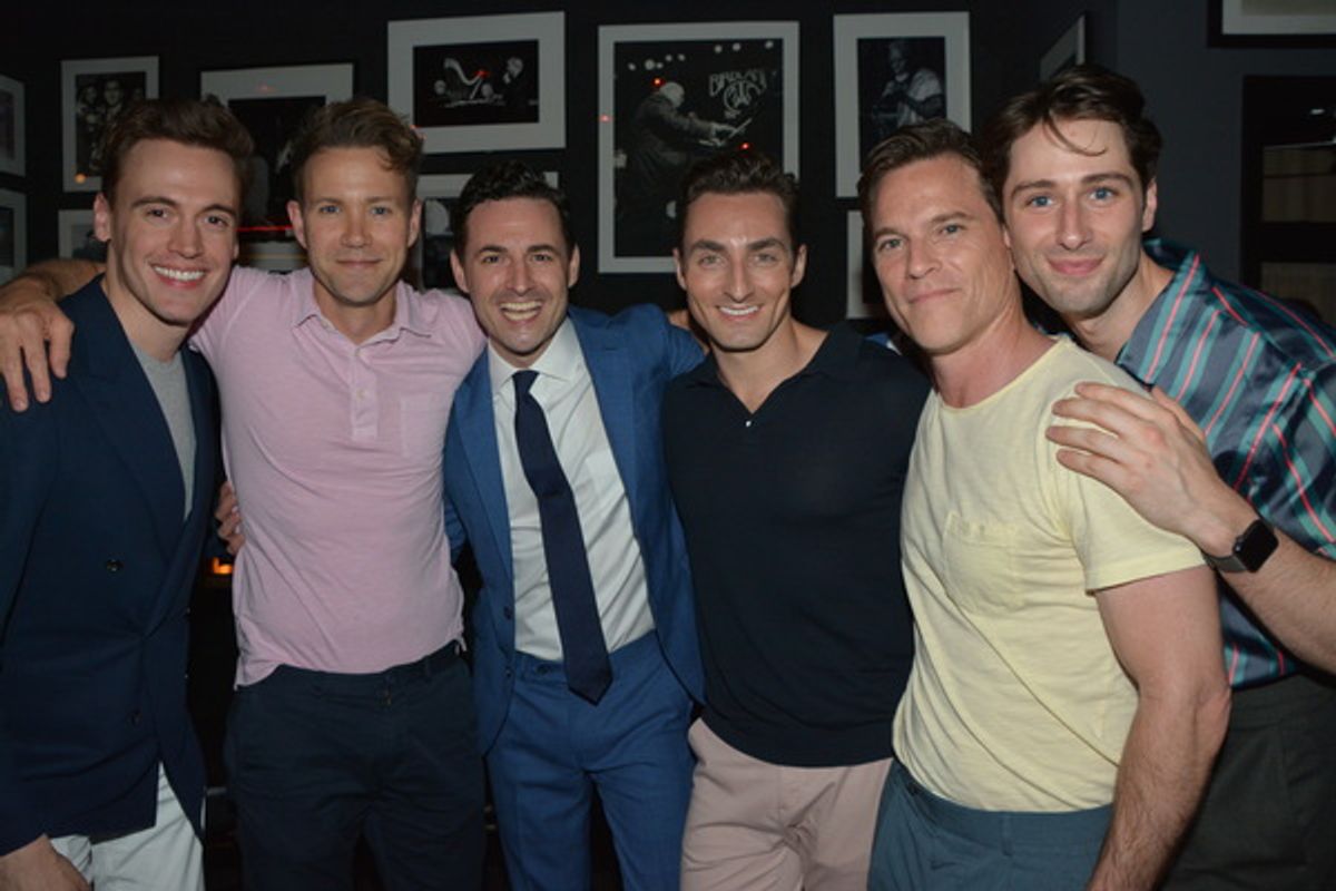 Erich Bergen, Christopher J. Janke, Max Von Essen , Scott Nevins, Mike Doyle and Daniel Rown at 