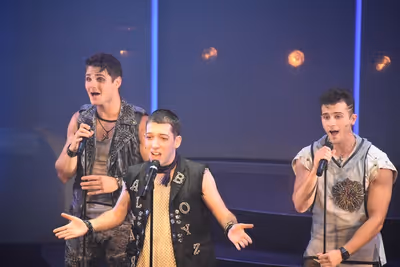 Austin Colby (Matthew), Coby Getzug (Abraham), and Anthony Fortino (Luke) Photo