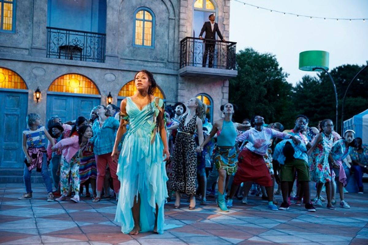 Nikki M. James  with the RED community ensemble
 at 