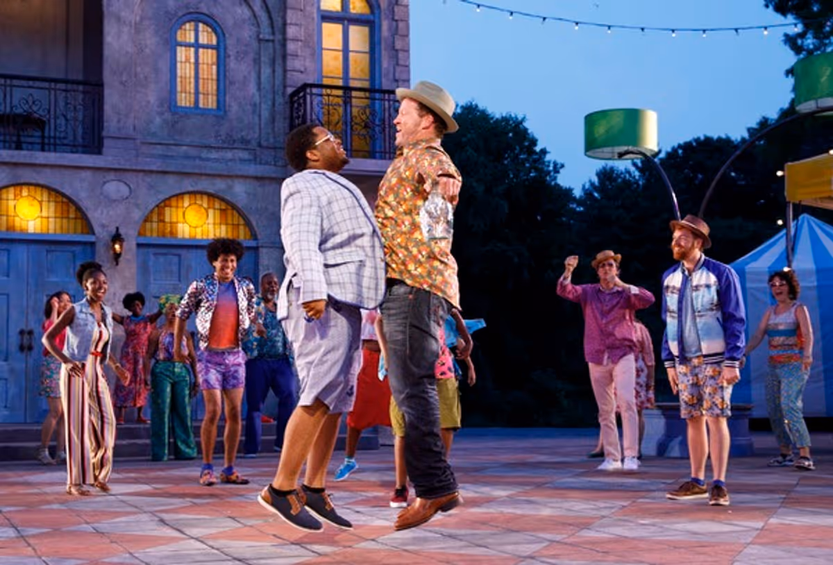 Daniel Hall and Shuler Hensley with the RED community ensemble at 