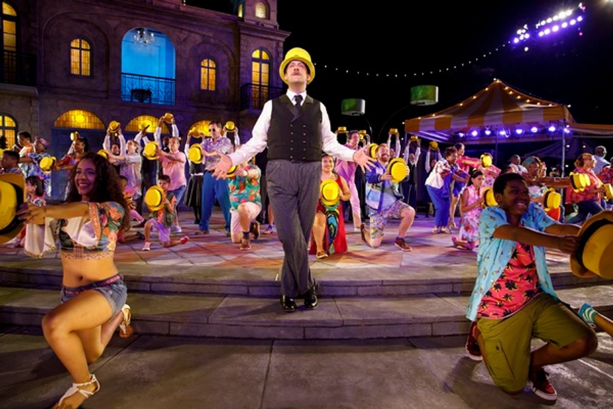 Andrew Kober (center) with the RED community ensemble  at 