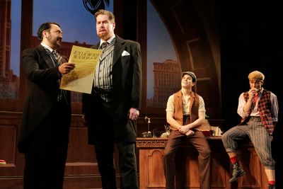 Jeff Aguiar as Seitz, Merwin Foard as Pulitzer, Jason Gotay as Jack, and Michael John Photo