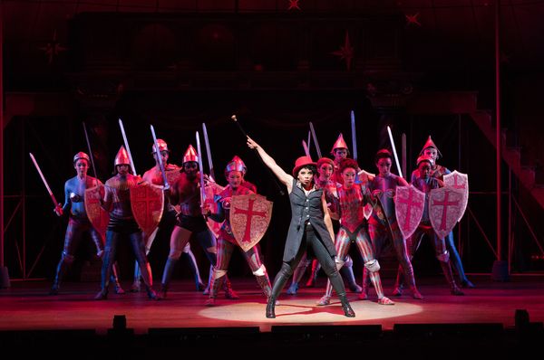 The Leading Player (Debra M. Walton) and company in MTWichita's production of Pippin, Photo