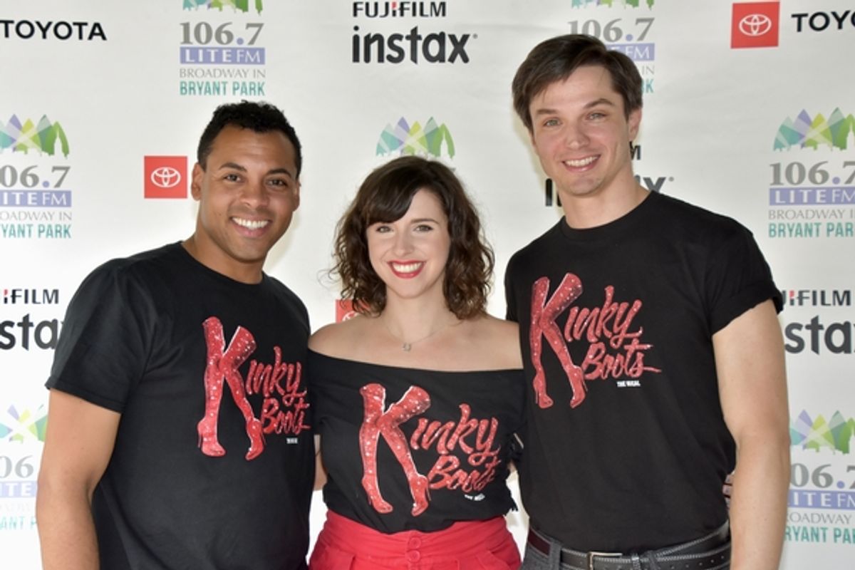 From Kinky Boots-Stephane Duret, Mia Gentile and John Jeffrey Martin at 