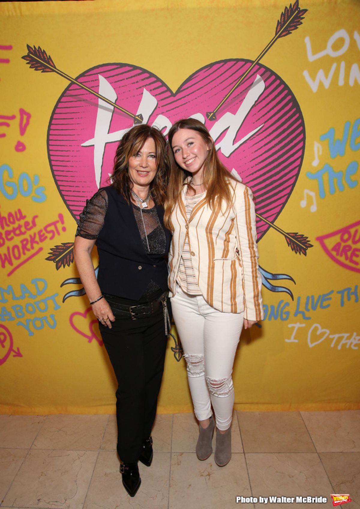 Kathy Valentine and daughter at 