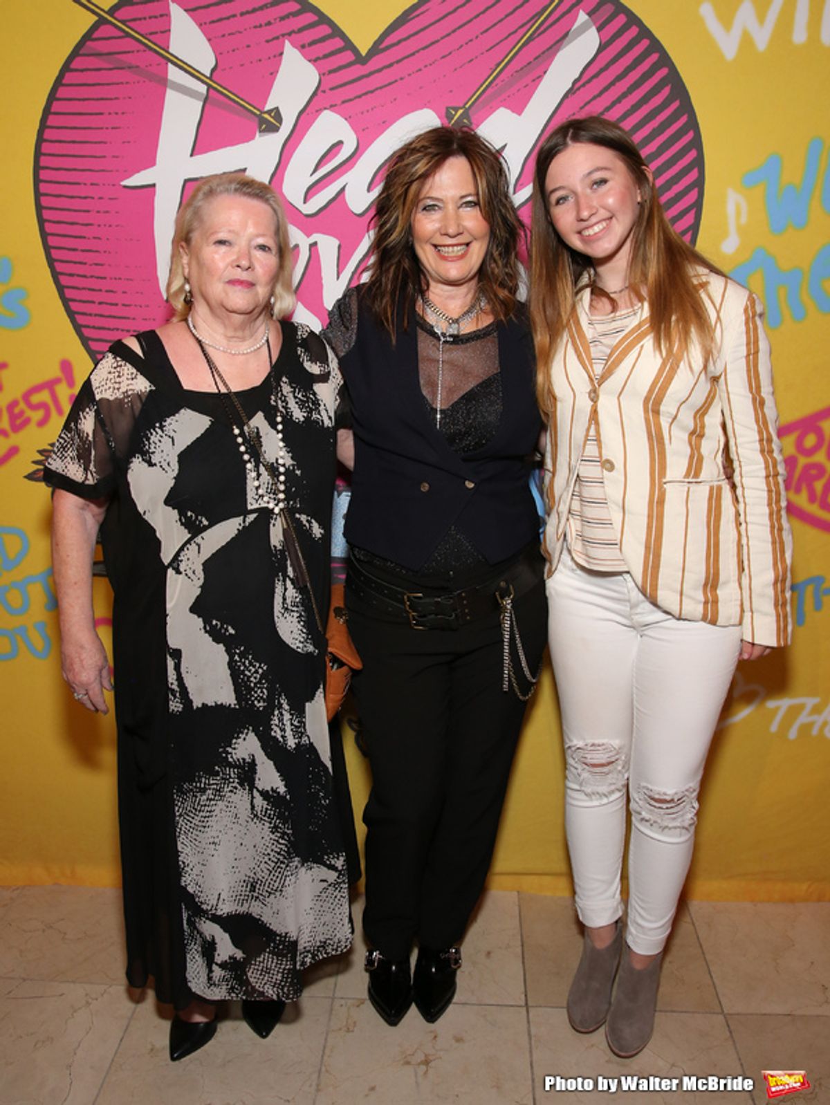 Kathy Valentine with her mother and daughter at 