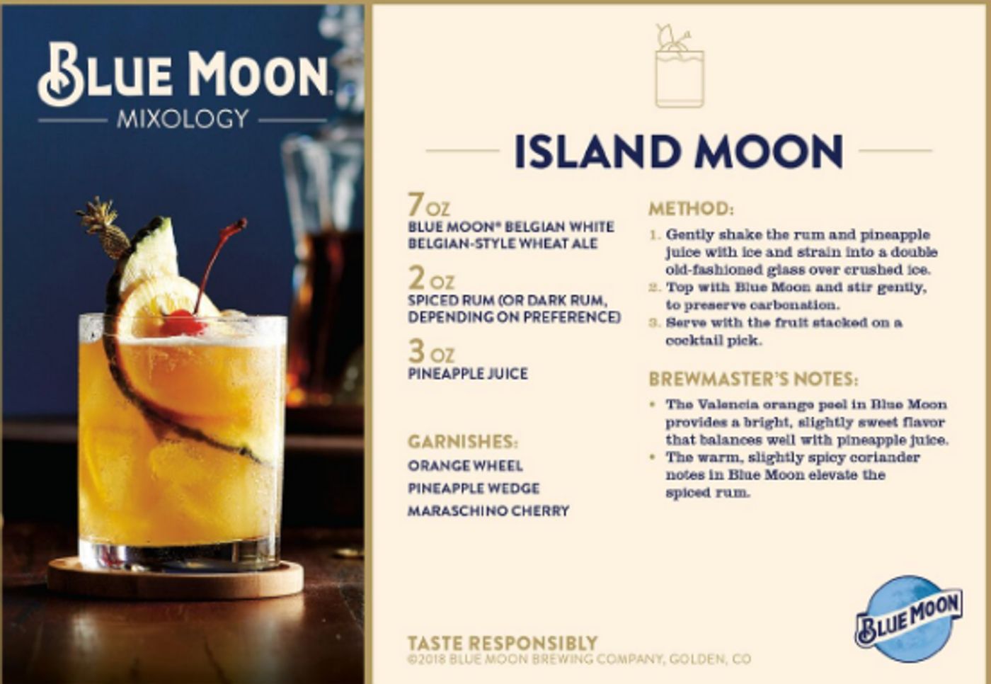 BLUE MOON BREWING COMPANY Refreshing Summer Cocktail Recipes BLUE MOON BREWING COMPANY Refreshing Summer Cocktail Recipes Image