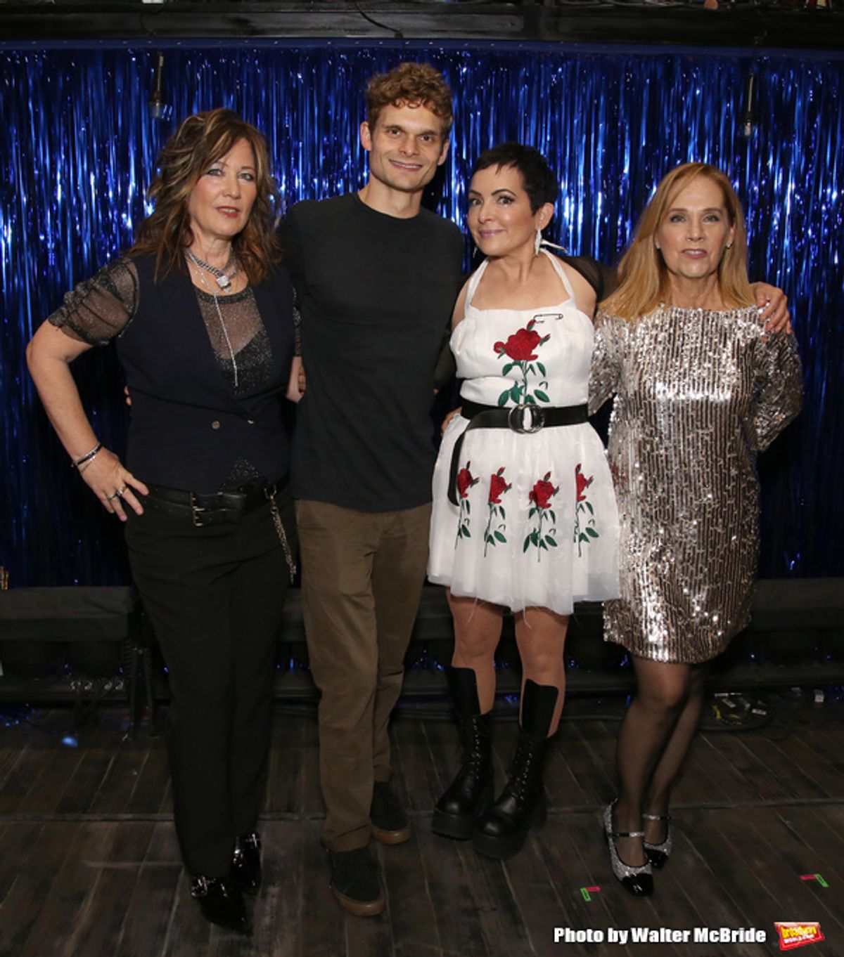 Kathy Valentine, Andrew Durand, Jane Wiedlin and Charlotte Caffey at 