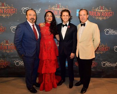Danny Burstein, Karen Olivo, Aaron Tveit, and Mark Cornell  Photo