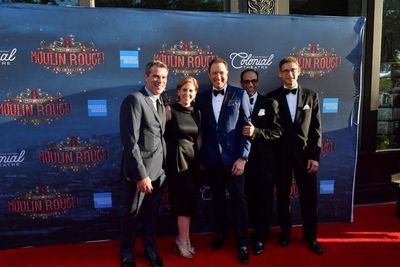 Mike Isaacson, Kristin McCaskey, Kevin McCollum, Hal Luftig, and Stewart Adelson Photo