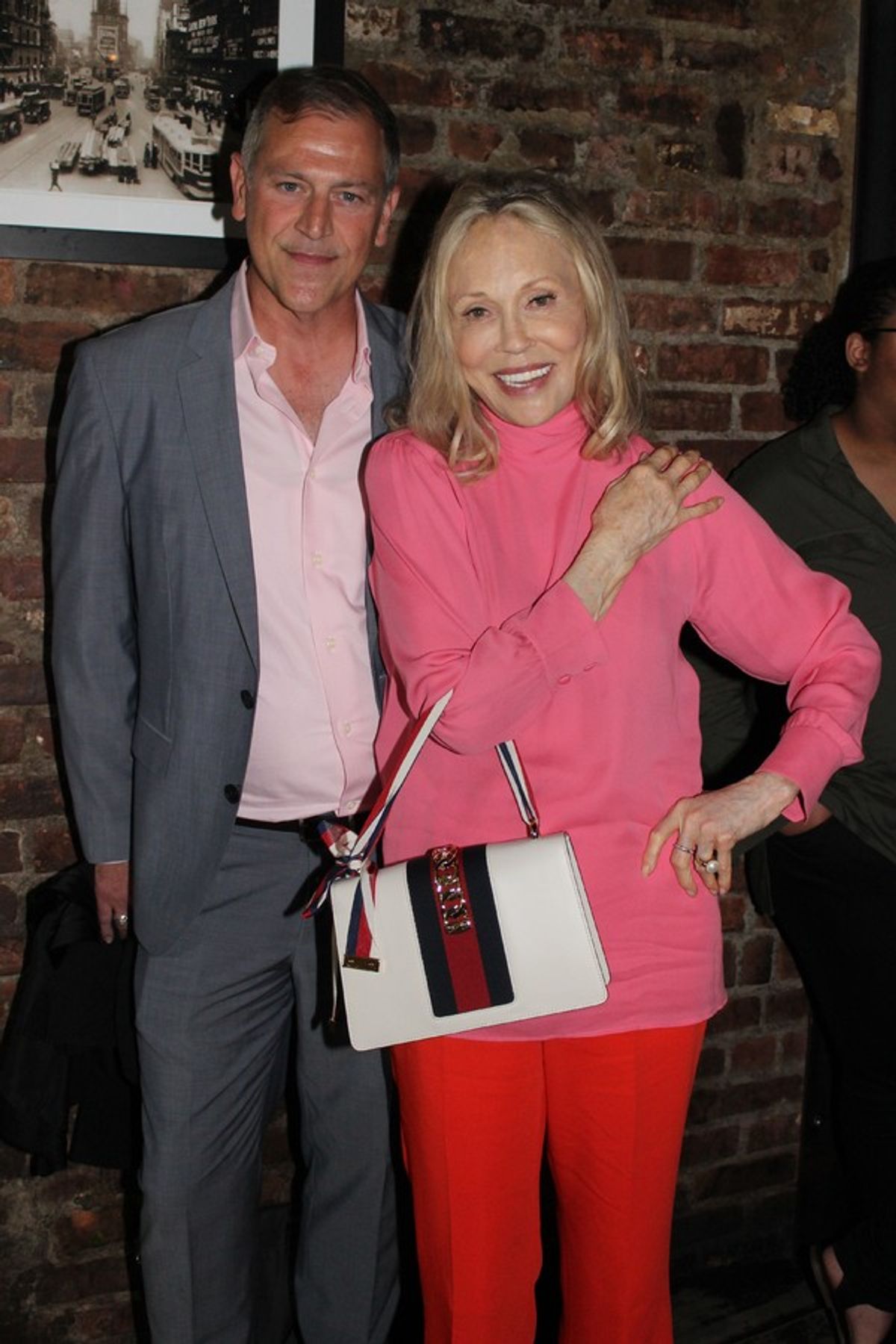 Tony Cloer and Faye Dunaway at 