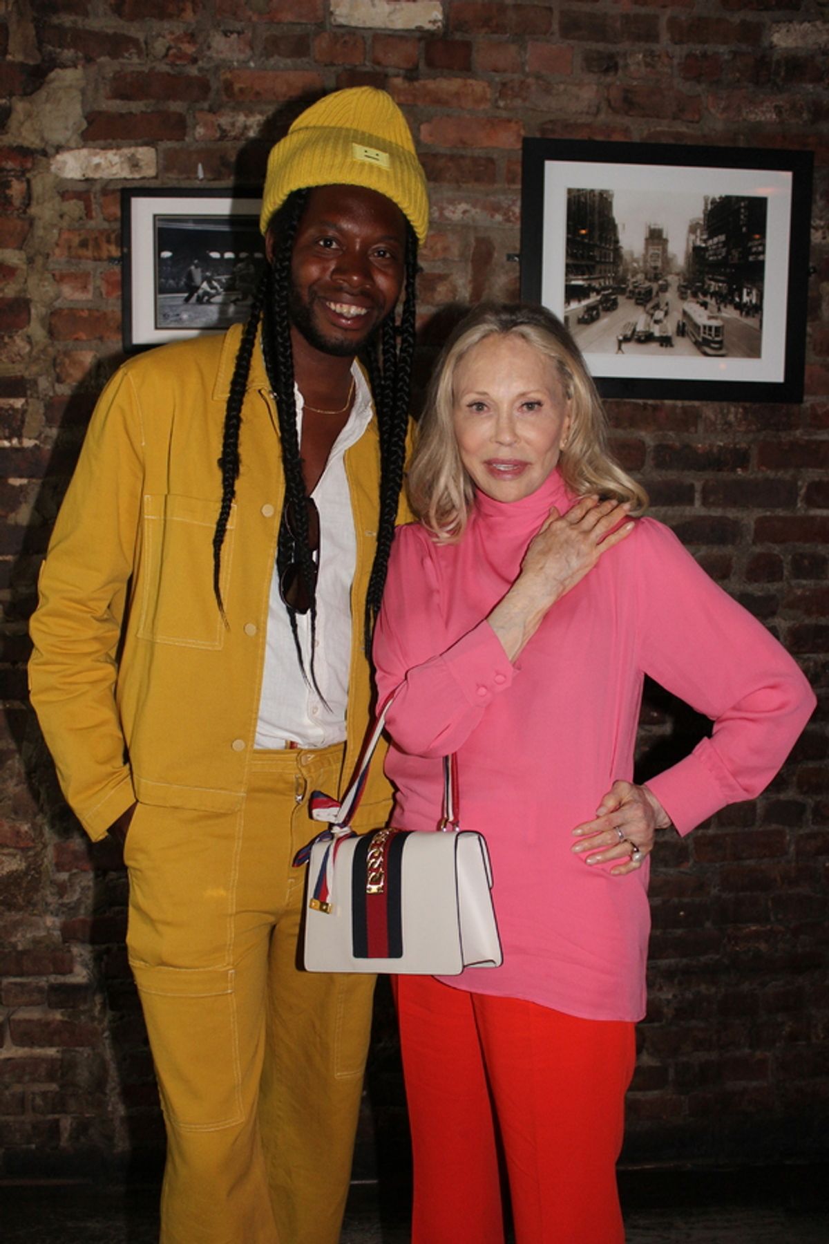 Jeremy O. Harris and Faye Dunaway at 