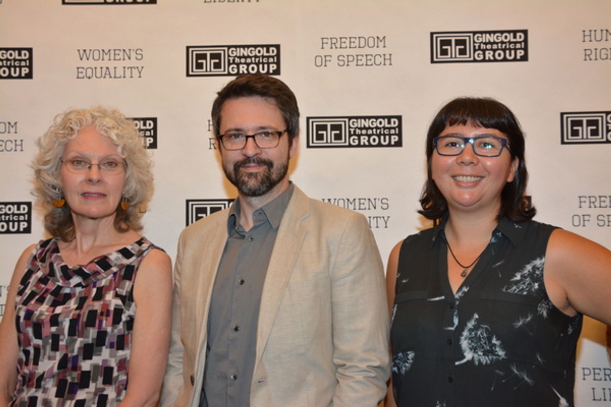 Barbara A. Bell (Costumes), Brian Prather (Scenic Design) and Christina Watanabe (Lighting) at 