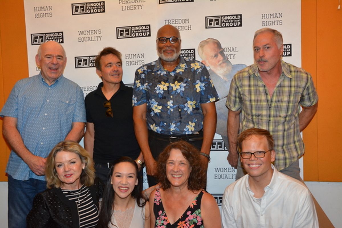 Lenny Wolpe, Derek Smith, Raphael Nash Thompson, Tom Hewitt, Alison Fraser, Kimberly Immanuel, Karen Ziemba and Jeff Hiller at 