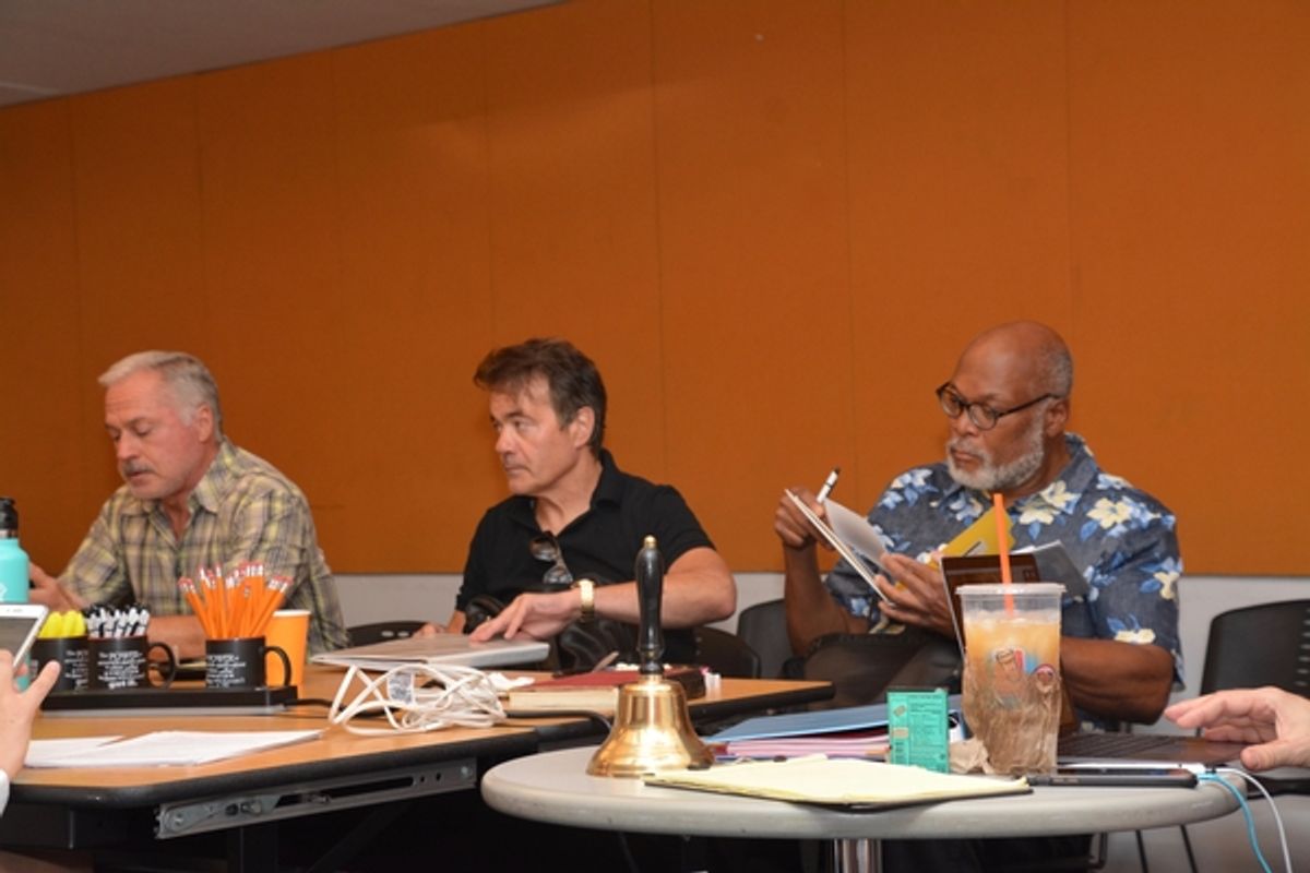 Tom Hewitt, Derek Smith and Raphael Nash Thompson at 