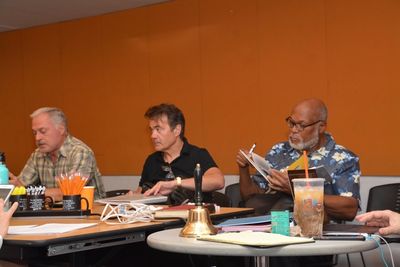 Tom Hewitt, Derek Smith and Raphael Nash Thompson Photo