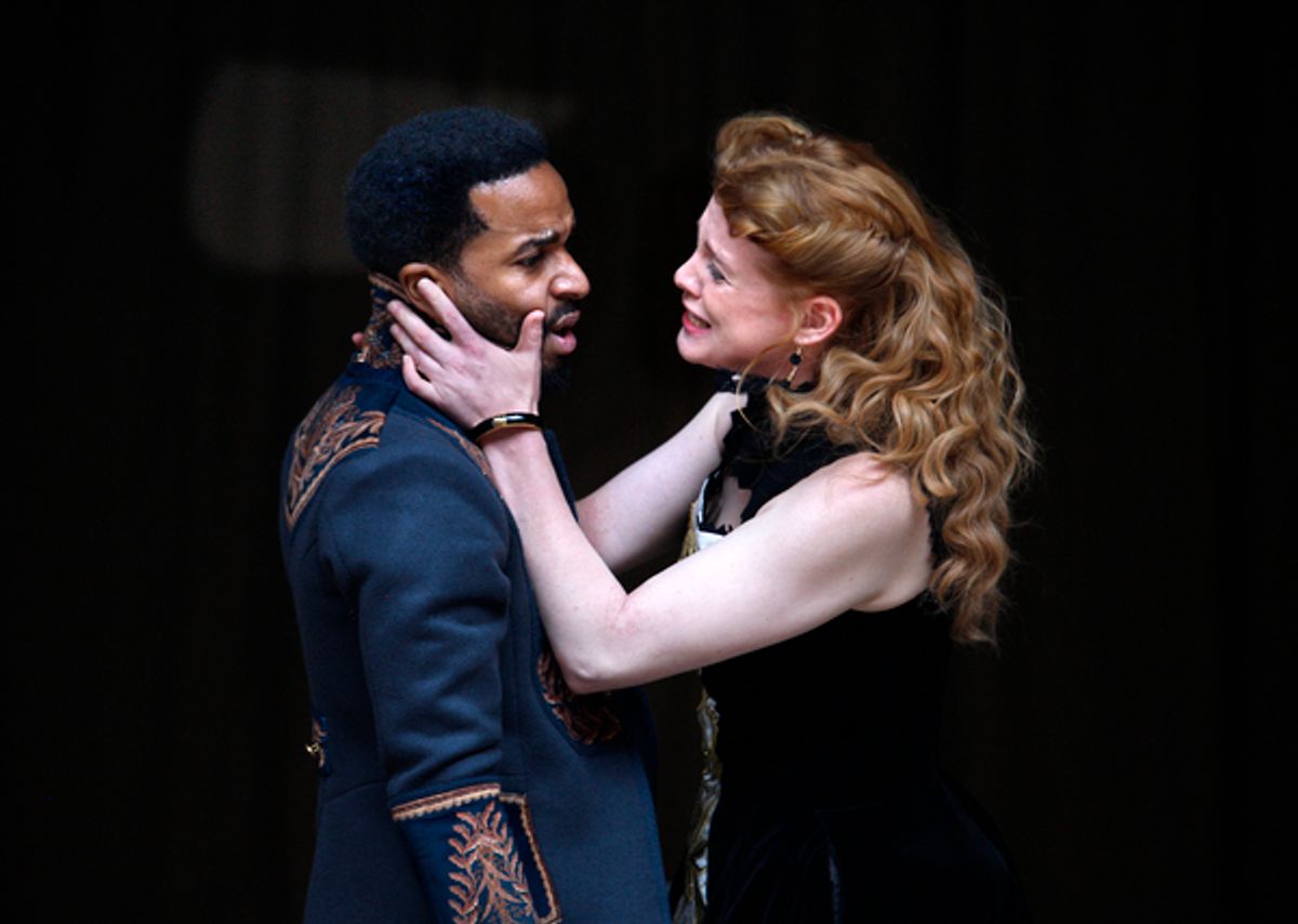 Andre Holland, Jessica Warbeck at 