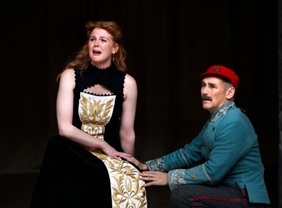Mark Rylance, Jessica Warbeck at 