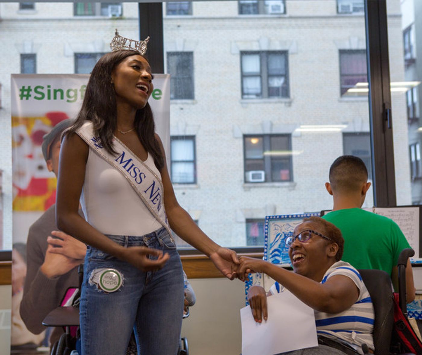 Nia Franklin, Miss New York 2018, Partners With Sing For Hope For A Day Of Music Nia Franklin, Miss New York 2018, Partners With Sing For Hope For A Day Of Music Image