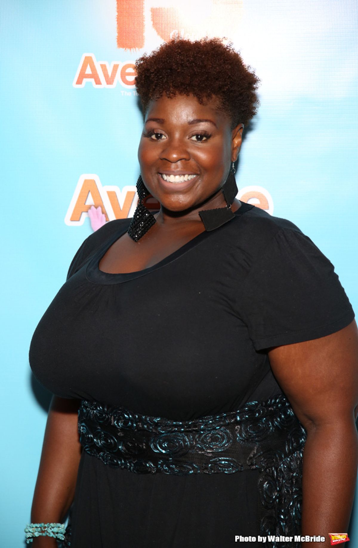 Danielle K. Thomas at AVENUE Q Celebrates 15th Anniversary With Cake Before The Show