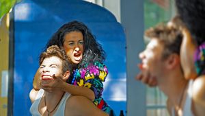 Sam Retford and Hayley Tamaddon Photo