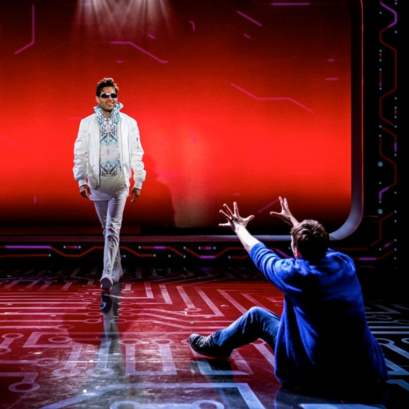 Photo Flash: Get a First Look at Will Roland, George Salazar, Jason Tam, and the Cast of BE MORE CHILL in Action  Image