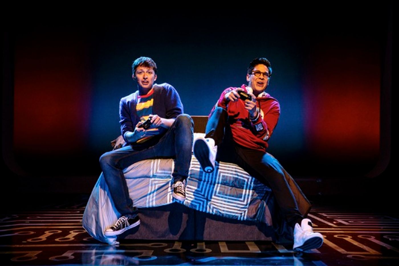 Photo Flash: Get a First Look at Will Roland, George Salazar, Jason Tam, and the Cast of BE MORE CHILL in Action  Image