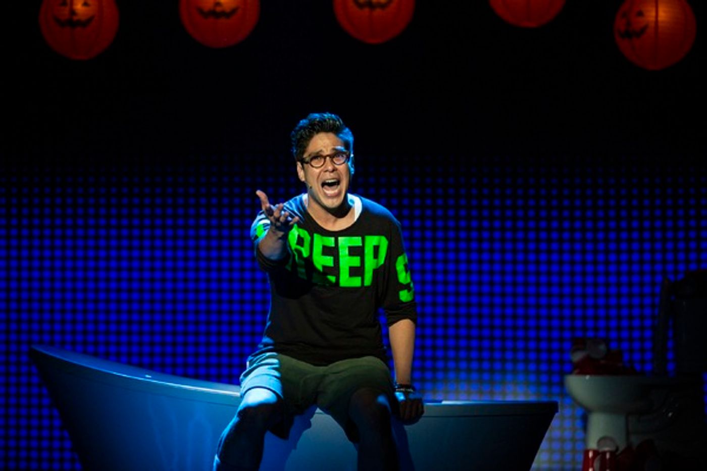 Photo Flash: Get a First Look at Will Roland, George Salazar, Jason Tam, and the Cast of BE MORE CHILL in Action  Image