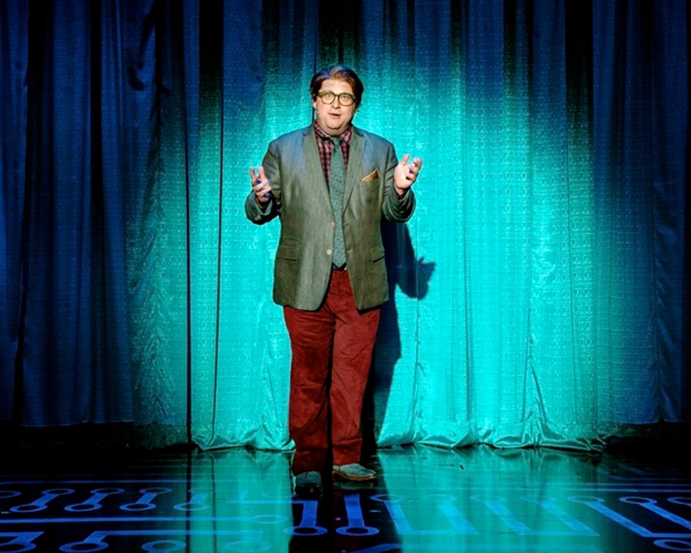 Photo Flash: Get a First Look at Will Roland, George Salazar, Jason Tam, and the Cast of BE MORE CHILL in Action  Image