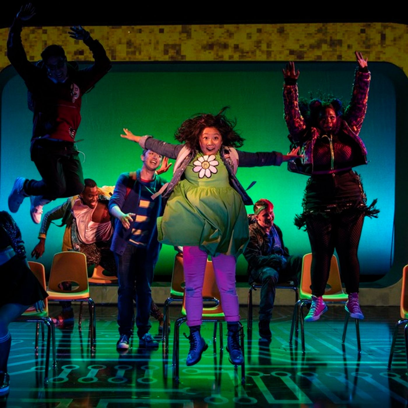 Photo Flash: Get a First Look at Will Roland, George Salazar, Jason Tam, and the Cast of BE MORE CHILL in Action Photo Flash: Get a First Look at Will Roland, George Salazar, Jason Tam, and the Cast of BE MORE CHILL in Action Image