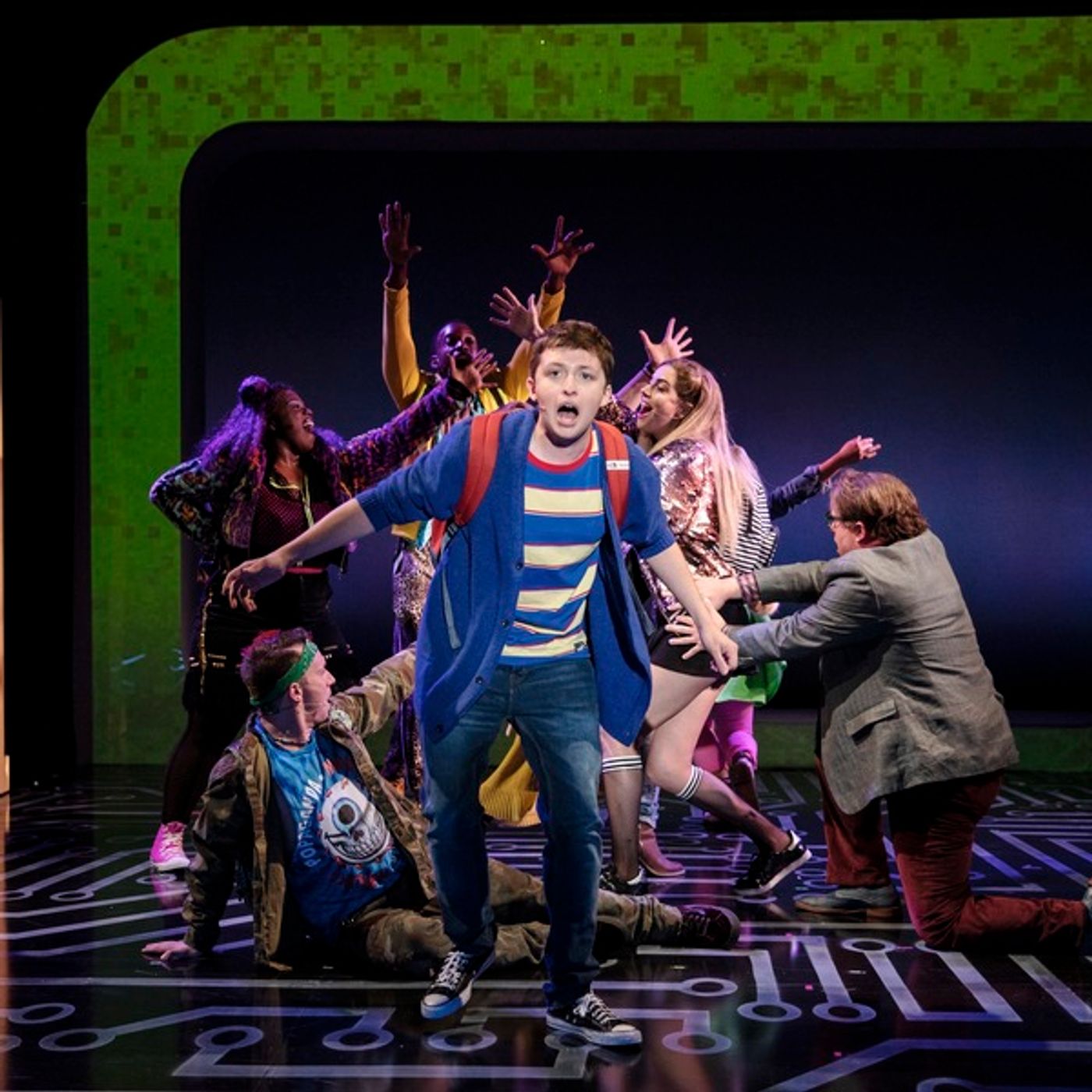 Photo Flash: Get a First Look at Will Roland, George Salazar, Jason Tam, and the Cast of BE MORE CHILL in Action Photo Flash: Get a First Look at Will Roland, George Salazar, Jason Tam, and the Cast of BE MORE CHILL in Action Image