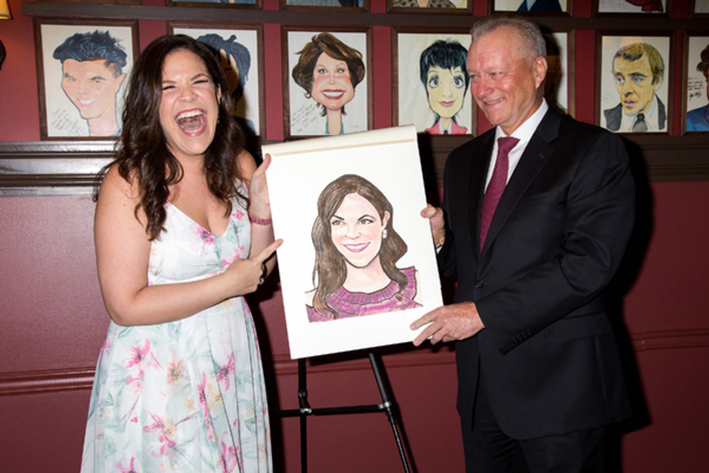 Photo Coverage: An Upstandin' Lady Is She! CAROUSEL's Lindsay Mendez Celebrates New Sardi's Portrait  Image