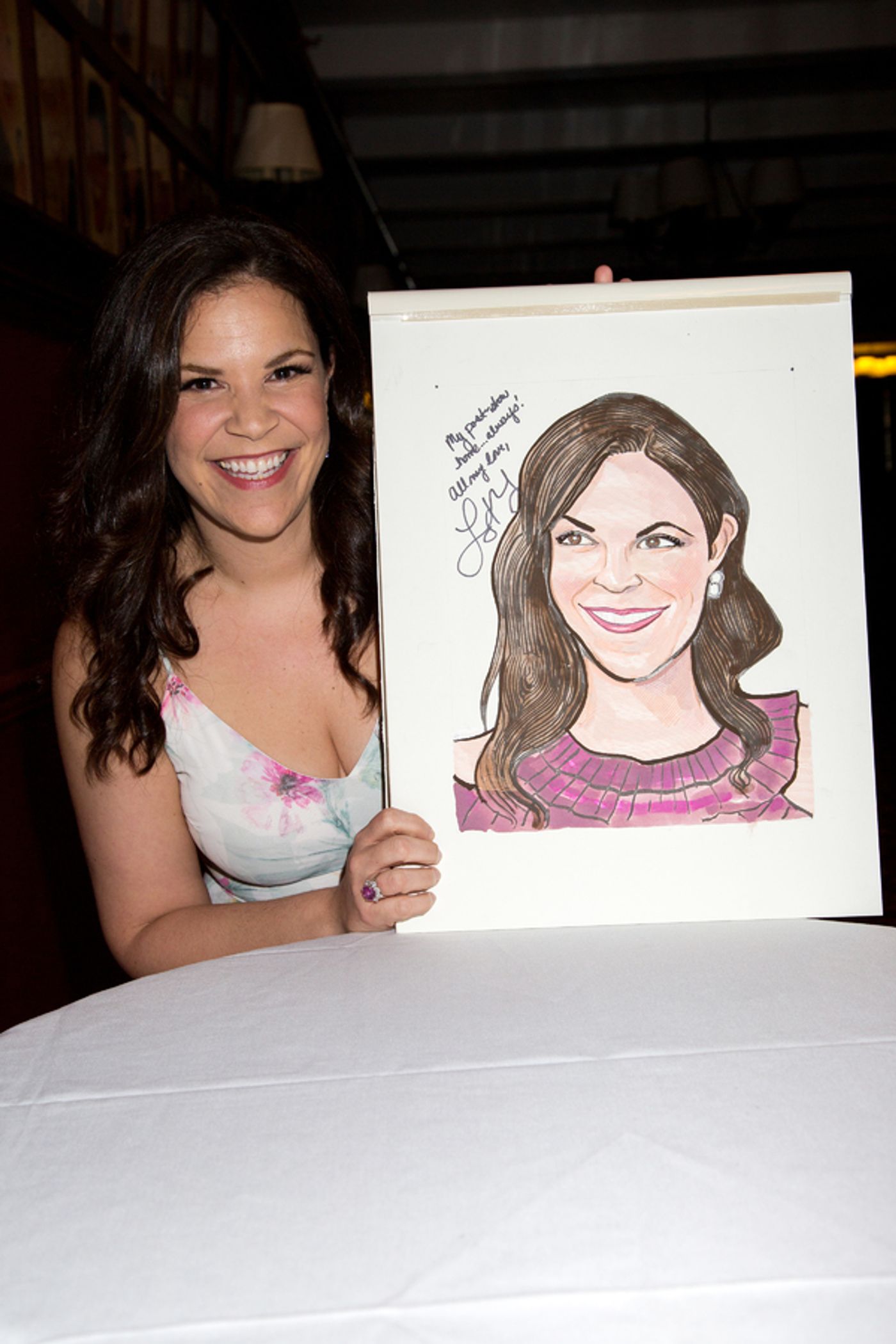 Photo Coverage: An Upstandin' Lady Is She! CAROUSEL's Lindsay Mendez Celebrates New Sardi's Portrait  Image