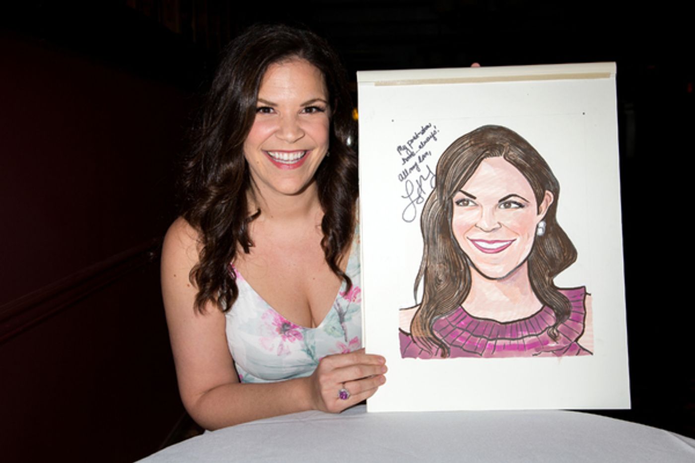 Photo Coverage: An Upstandin' Lady Is She! CAROUSEL's Lindsay Mendez Celebrates New Sardi's Portrait  Image