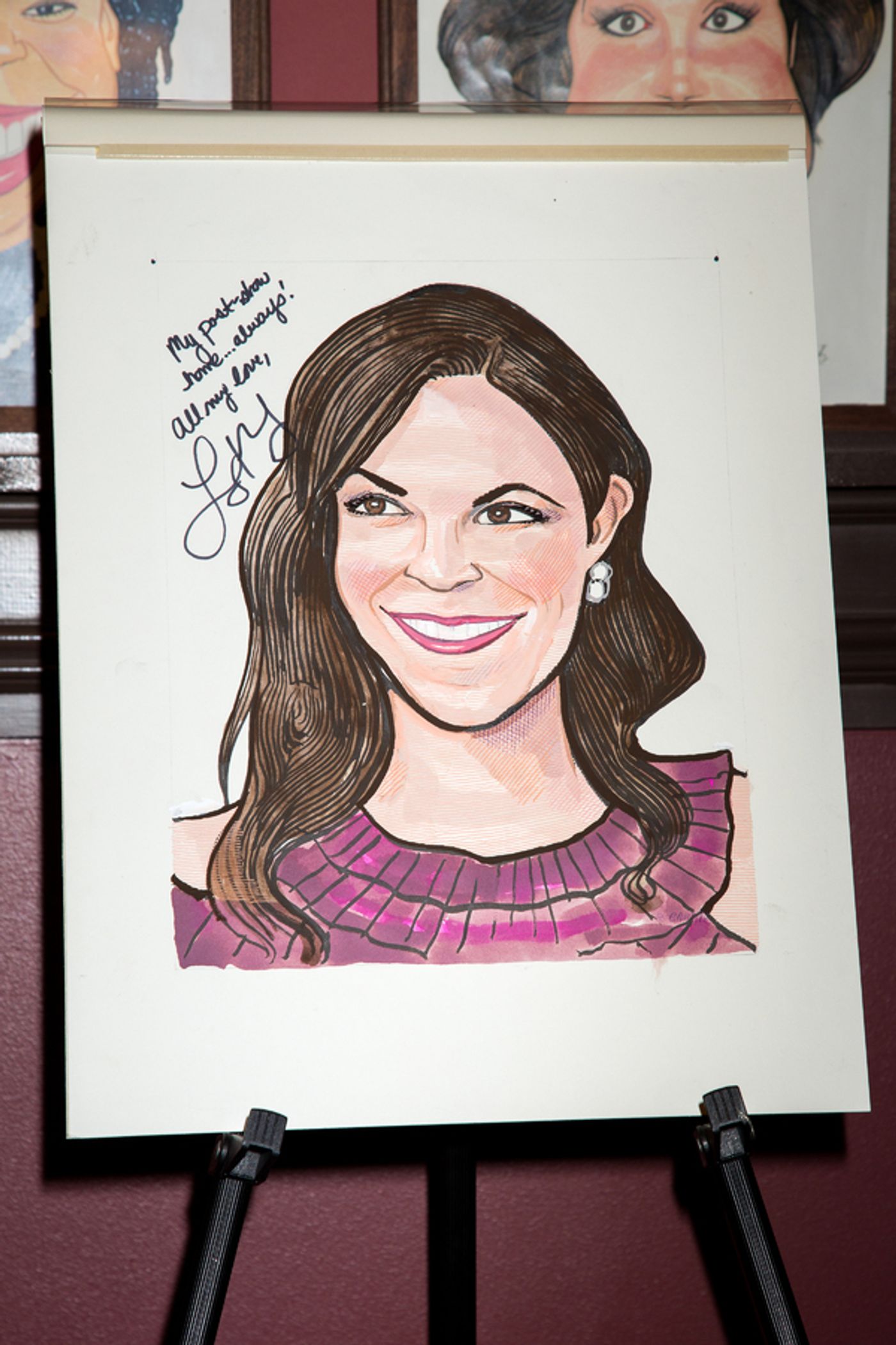 Photo Coverage: An Upstandin' Lady Is She! CAROUSEL's Lindsay Mendez Celebrates New Sardi's Portrait  Image