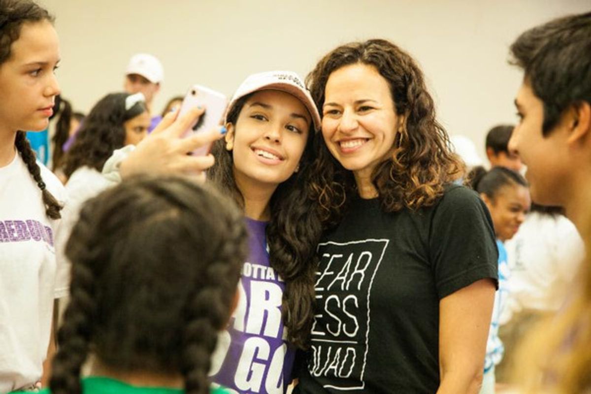 Mandy Gonzalez and Campers at 