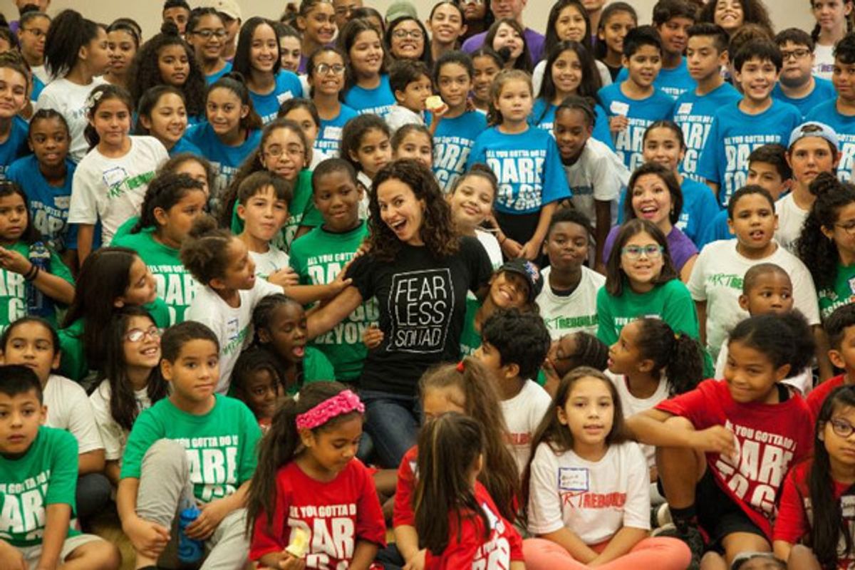 Mandy Gonzalez and Campers at 