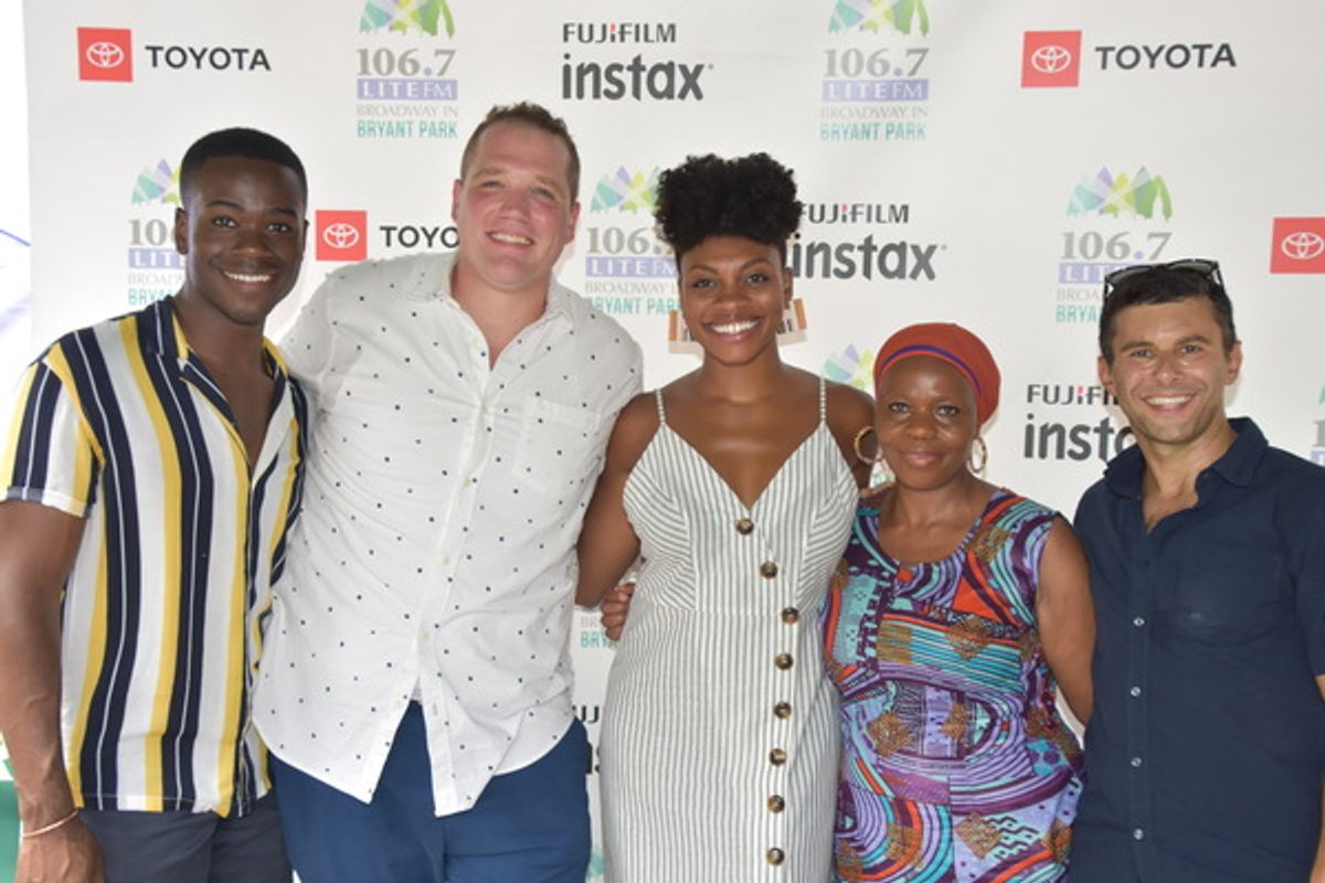 From The Lion King-Bradley Gibson, Ben Jeffrey, Adrienne Walker, Tshidi Manye and Fred Berman at 