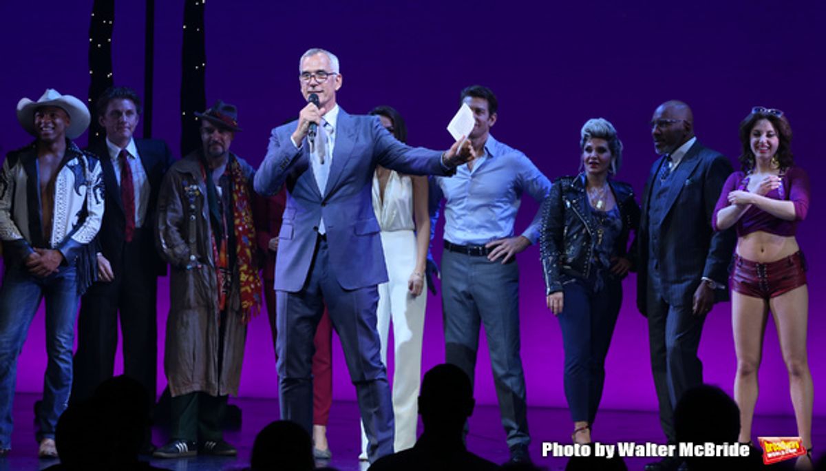 Jerry Mitchell with cast at 