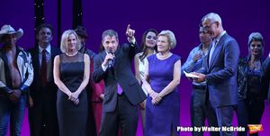 Kathleen Marshall, Scott Marshall, Barbara Marshall and Jerry Mitchell with cast @ BroadwayWorld Kathleen Marshall, Scott Marshall, Barbara Marshall and Jerry Mitchell with cast Photo
