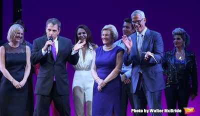 Kathleen Marshall, Scott Marshall, Barbara Marshall and Jerry Mitchell with cast  Photo