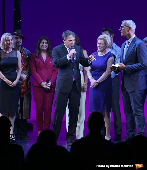 Kathleen Marshall, Scott Marshall, Barbara Marshall and Jerry Mitchell with cast Photo