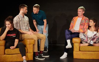 Jamie Parker, Nathan Linsdell, Sam Weston, Garry Skimins and Angela Crispim Photo