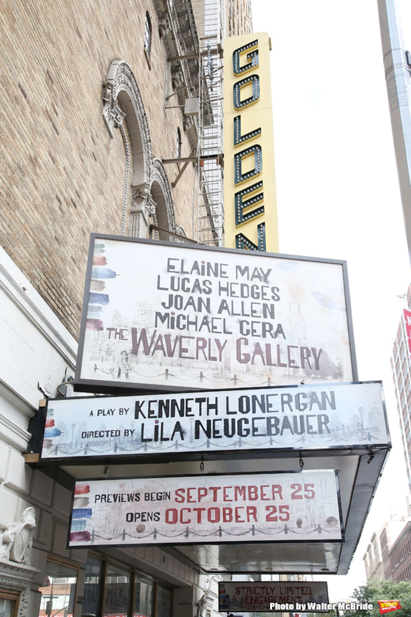 UP ON THE MARQUEE: THE WAVERLY GALLERY Arrives at the Golden Theater UP ON THE MARQUEE: THE WAVERLY GALLERY Arrives at the Golden Theater Image