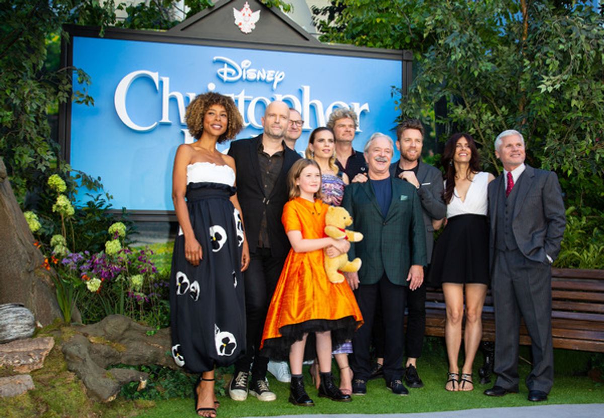  Sophie Okonedo, Marc Foster, Mark Gatiss, Bronte Carmichael, Hayley Atwell, Jim Cummings, Ewan McGregor, Simon Farnaby and Renee Wolf  attend the European premiere of Disney's 'Christopher Robin' at the BFI Southbank in London, UK on August 5th, 2018. at 
