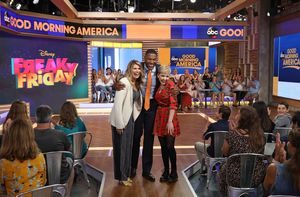 Heidi Blickenstaff, Michael Strahan, and Cozi Zuehlsdorff Photo