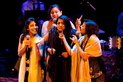 Kuhoo Verma with Meetu Chilana, Kamala Sankaram, and Angel Desai Photo