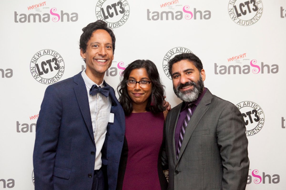 Danny Pudi, Parvesh Cheena, Natasha Sinha at 