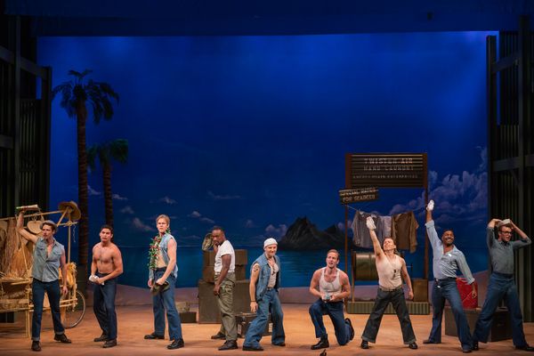 Michael Thomas Holmes  and the cast of South Pacific Photo