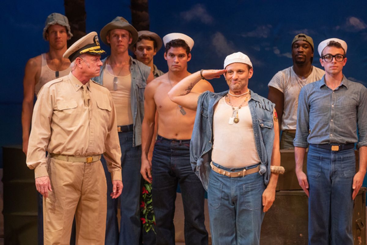 Curt Denham, Michael Thomas Holmes and the cast of South Pacific at 